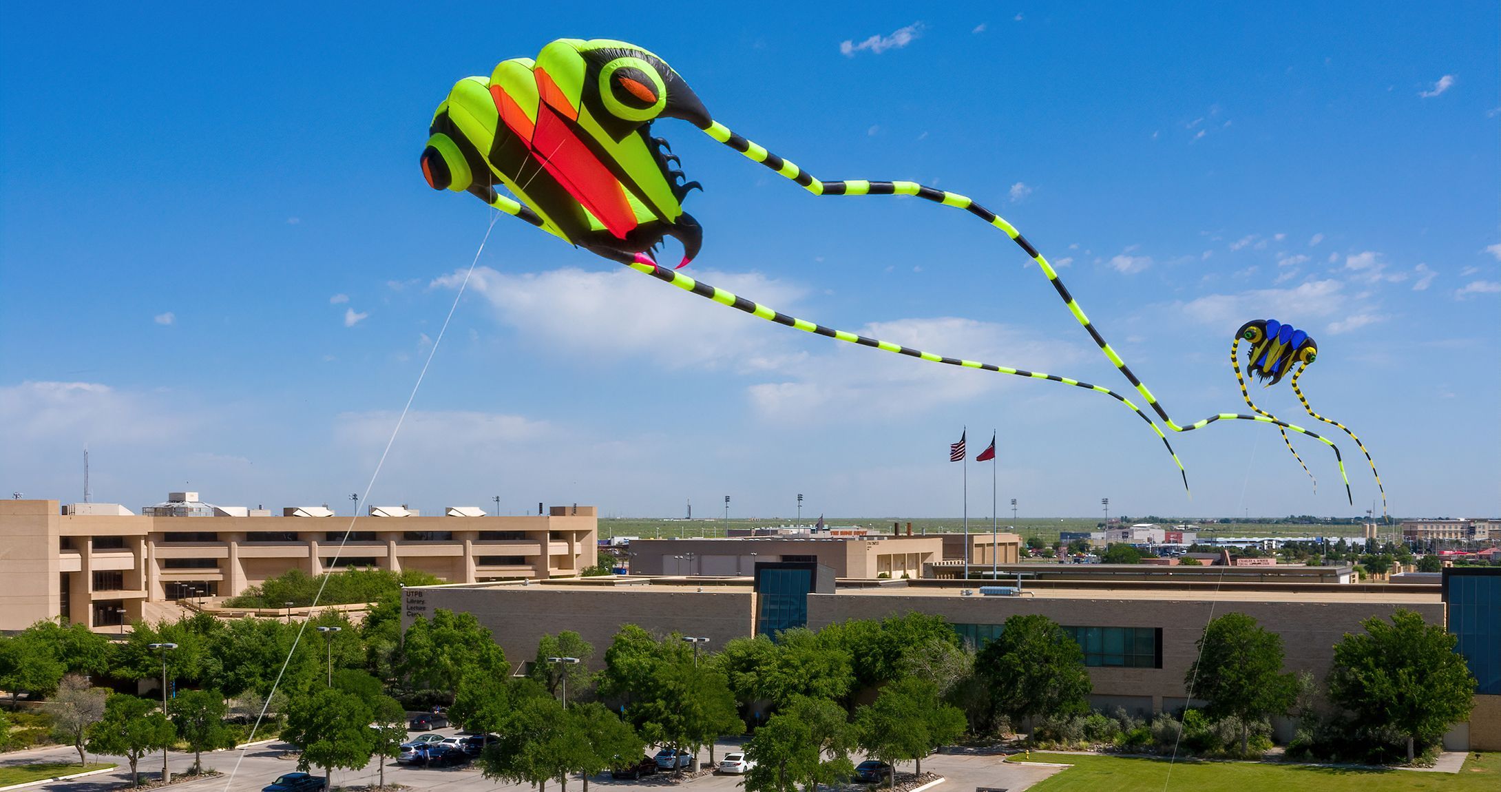Kites flying over UTPB