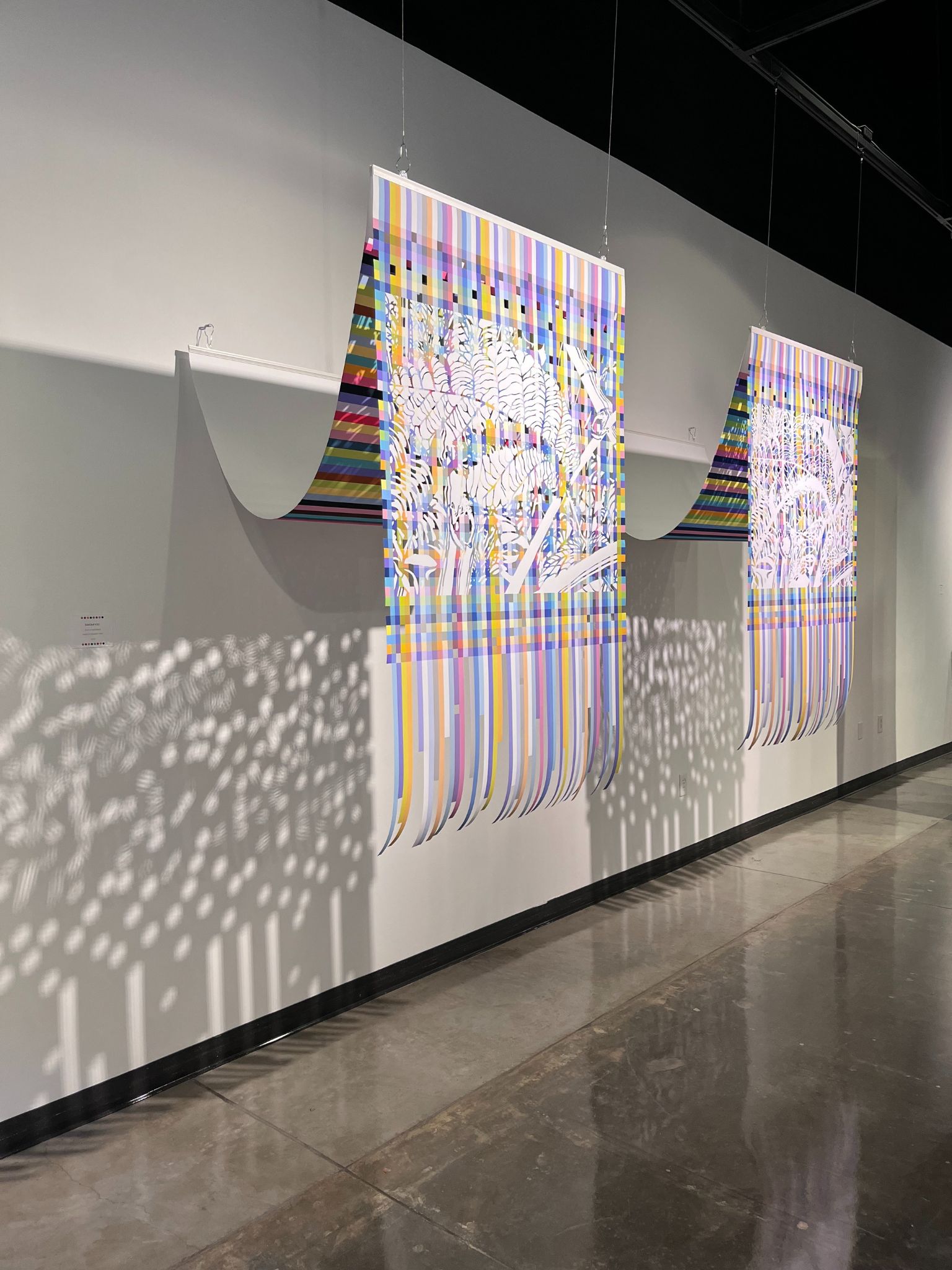 Sangmi Yoo, Tides of Resilience, Installation view, Layered Hand-Cut  Pigment Prints, Dimensions variable