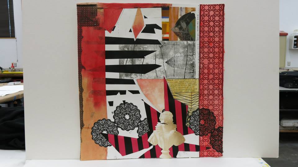 A completed collaborative collage