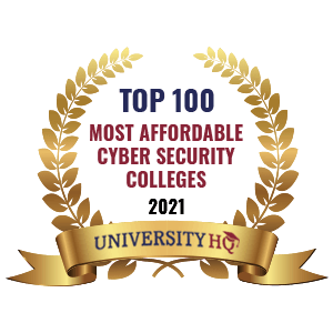 Most Affordable Cyber Security Colleges 2021 Badge