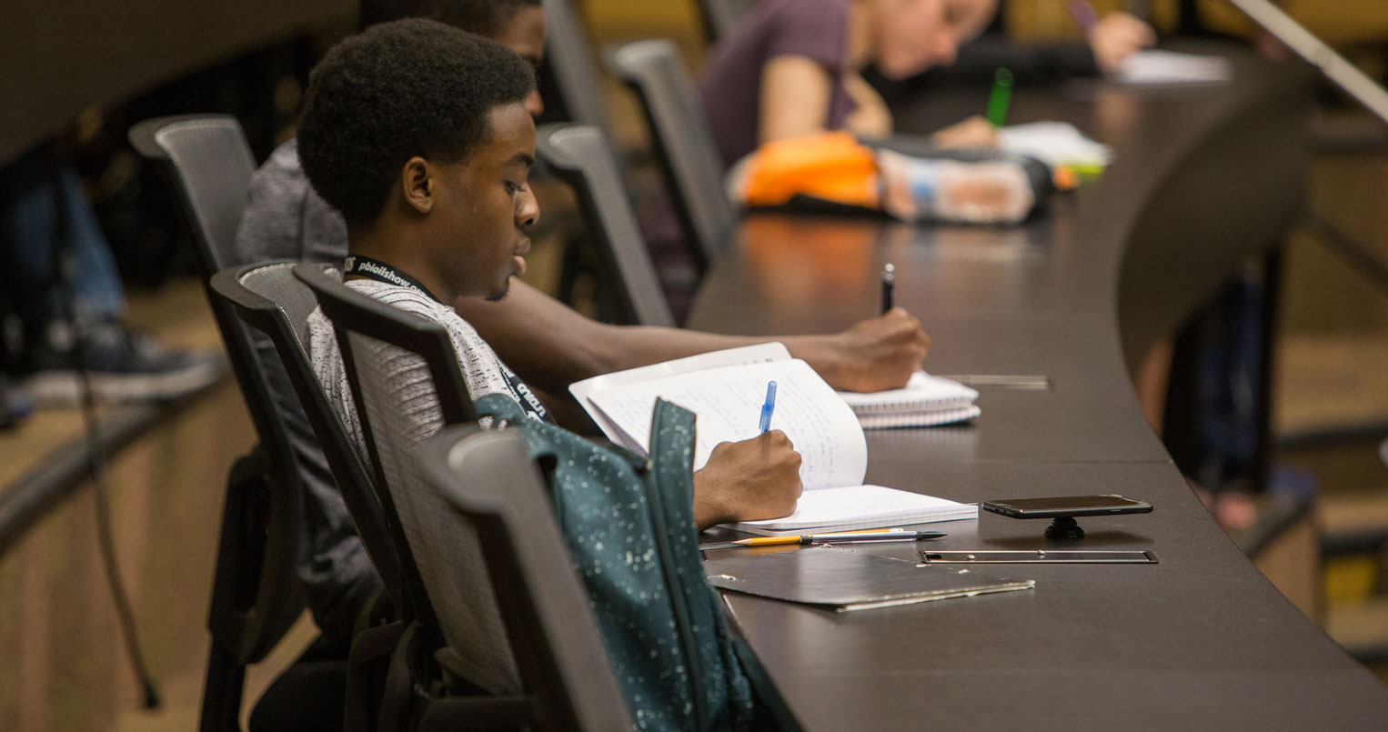 Student writing