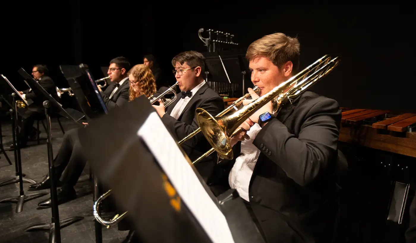 Brass ensemble performers