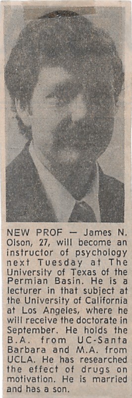 Olson image from newspaper