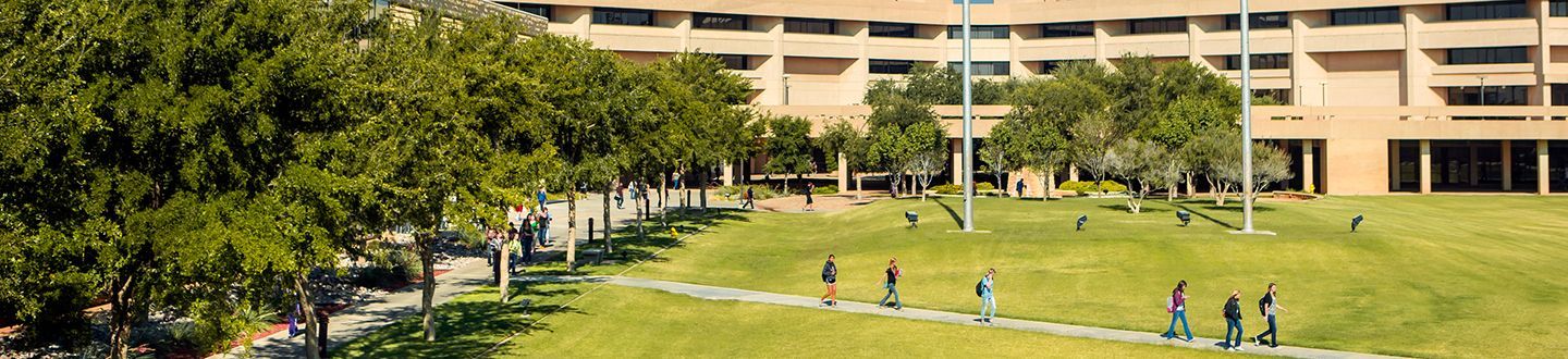 Students playing in the Quad