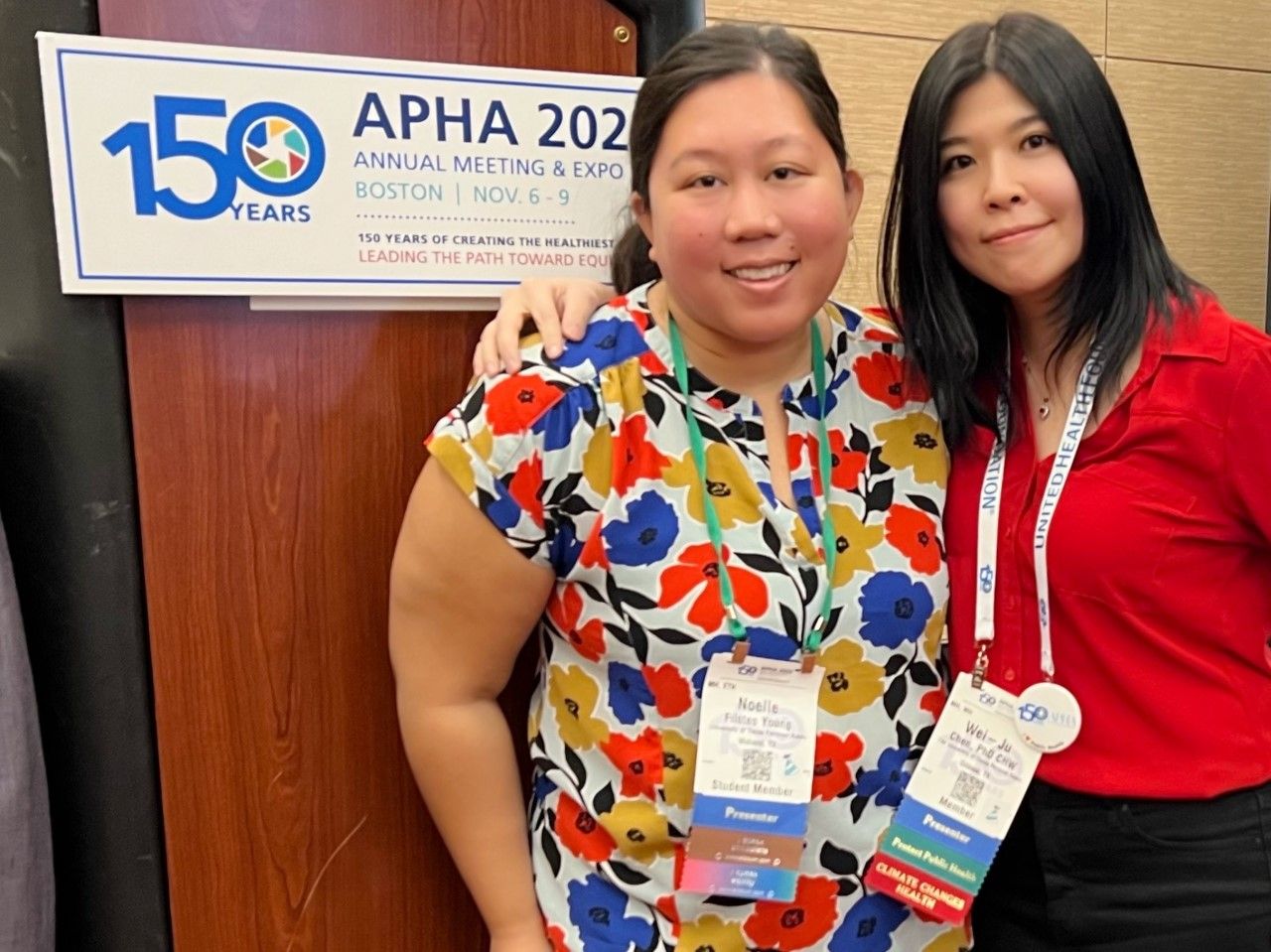 Chen y Noelle en APHA 2024