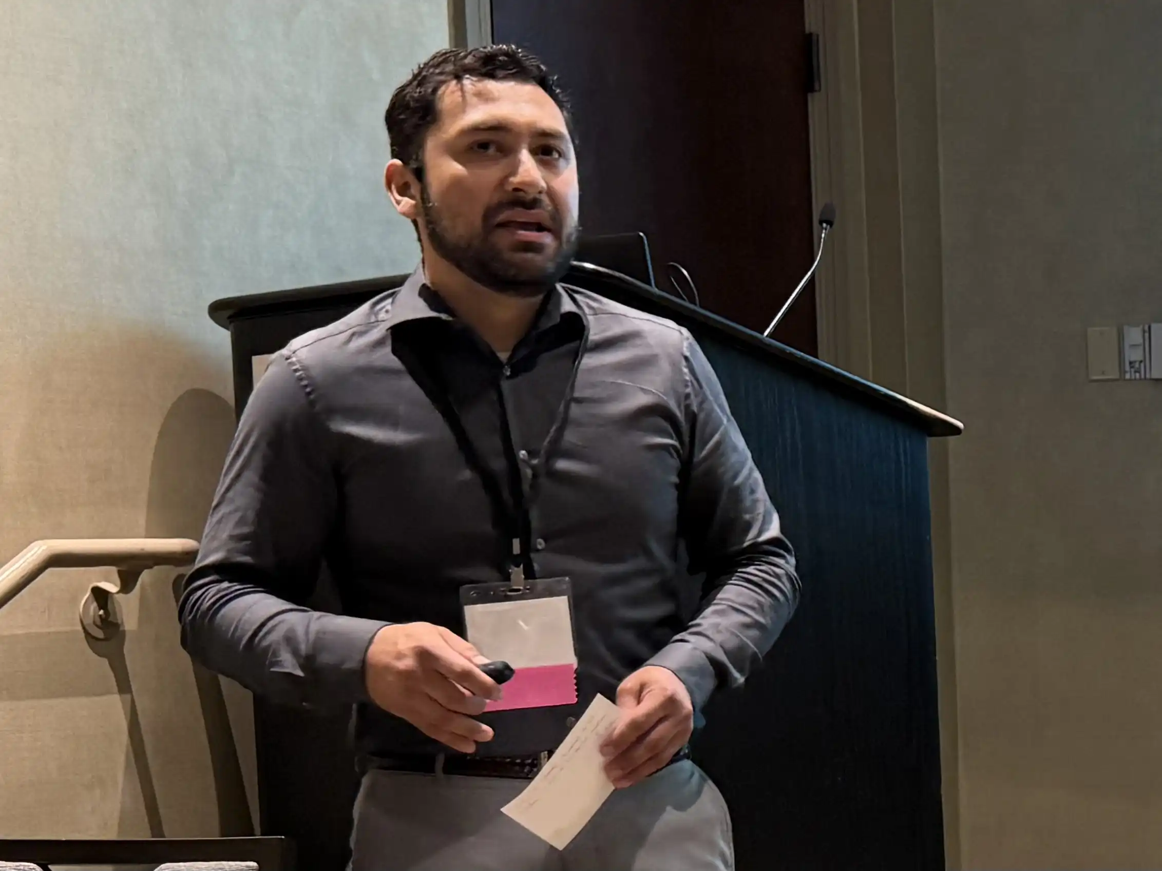 Dr. Chen and student at Recent National and Regional Conference Presentation