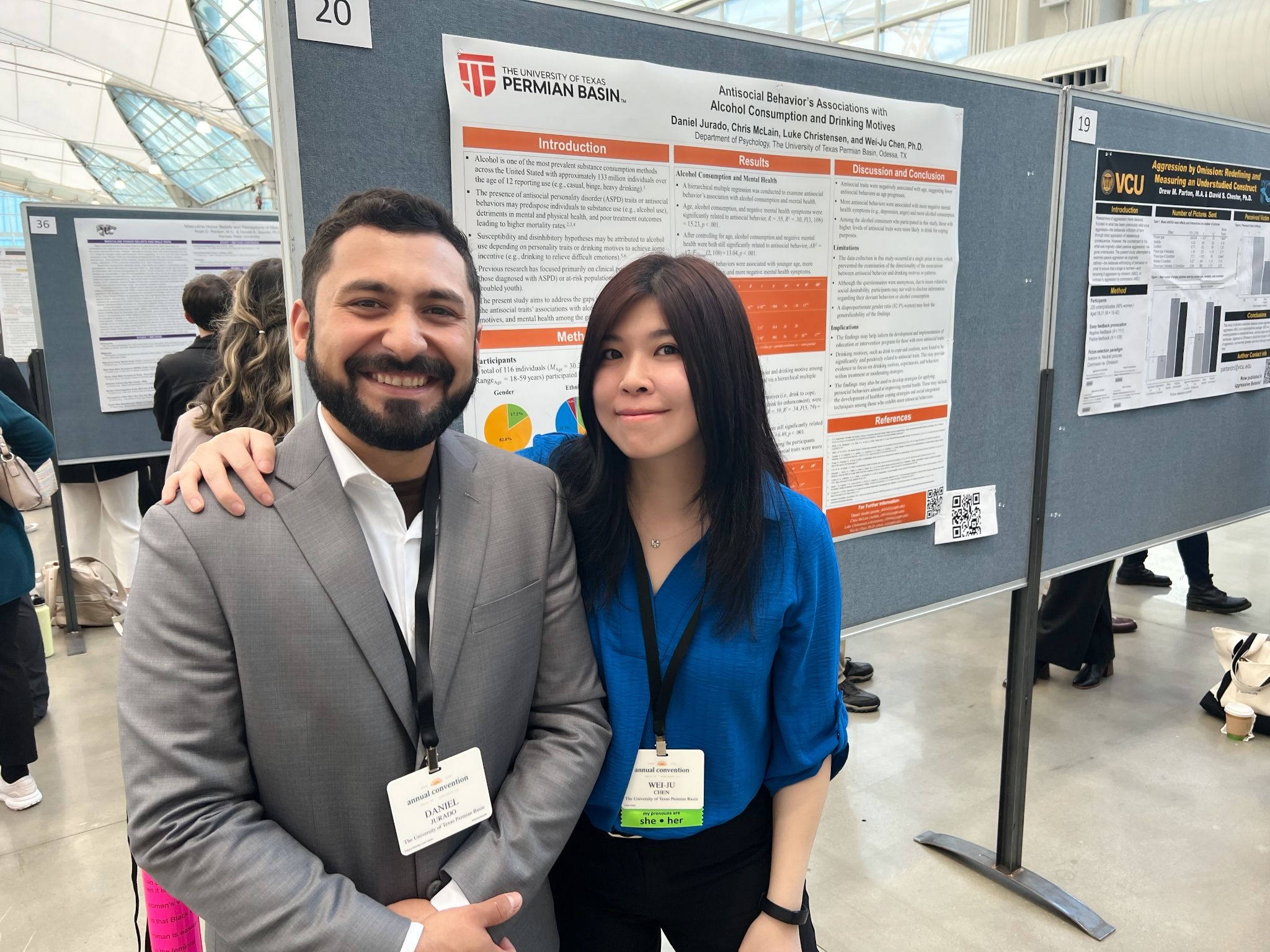 Chen y Daniel en SPSP 2024
