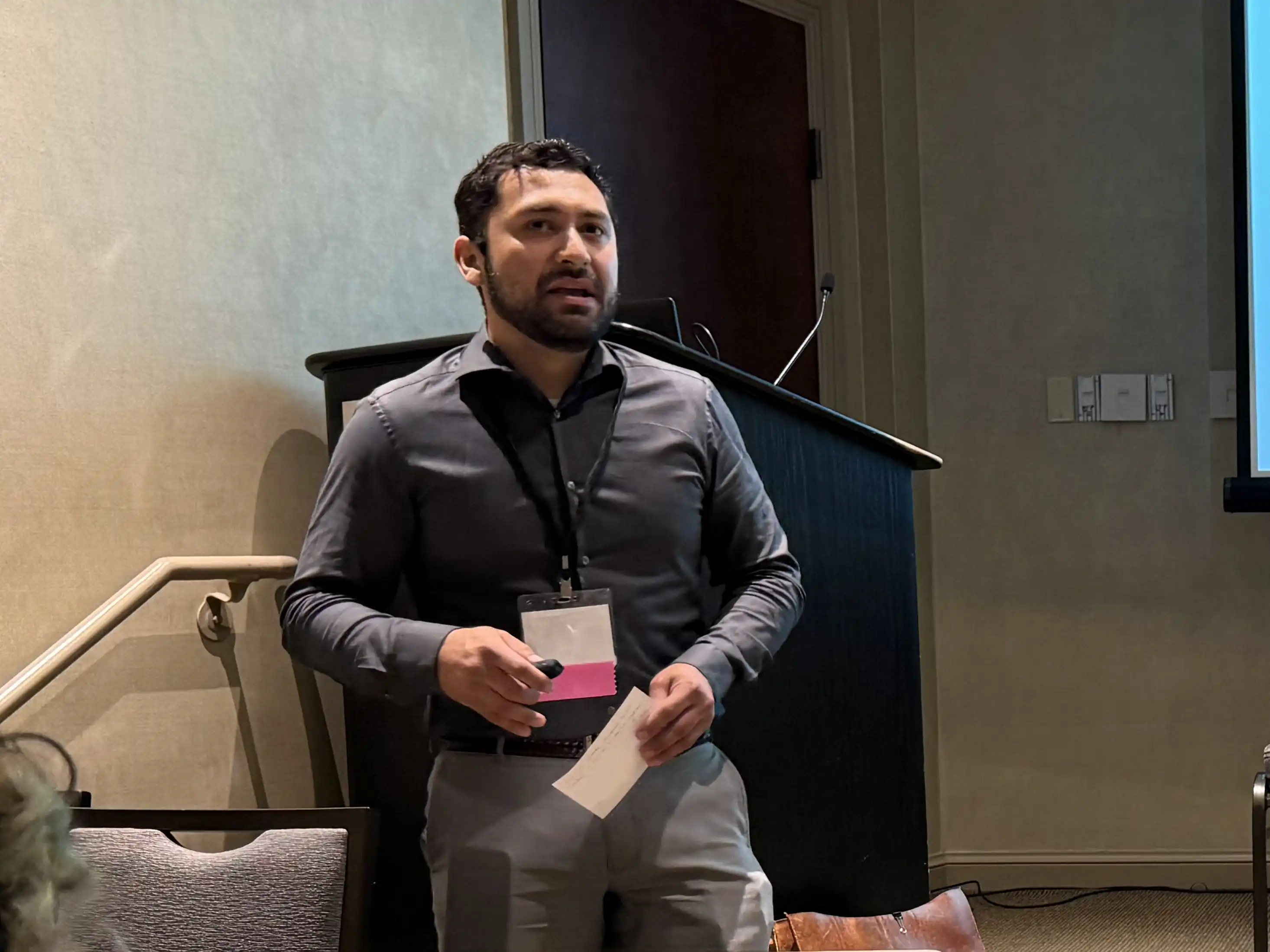 graduate students presenting their research at SWPA Convention