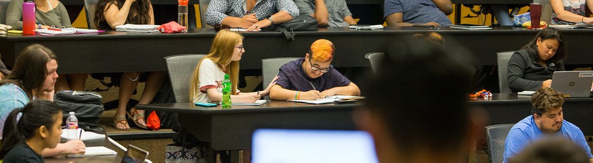 students sitting in classroom