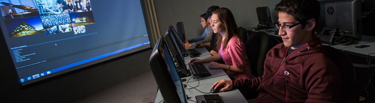 Students in computer lab