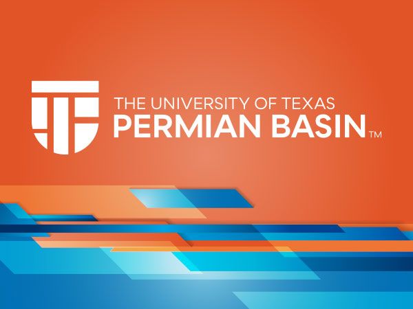 Color block photo with the UTPB logo