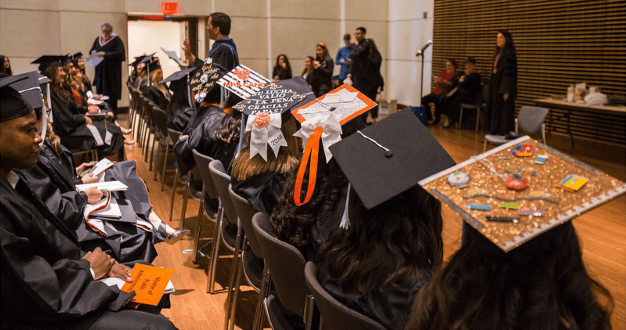 decorated graduation caps