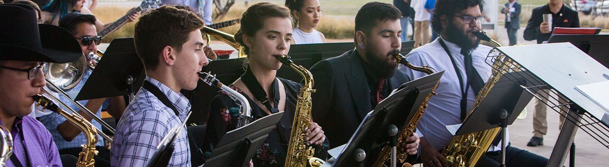 Jazz band performing