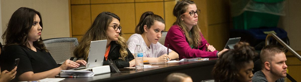 students in lecture hall