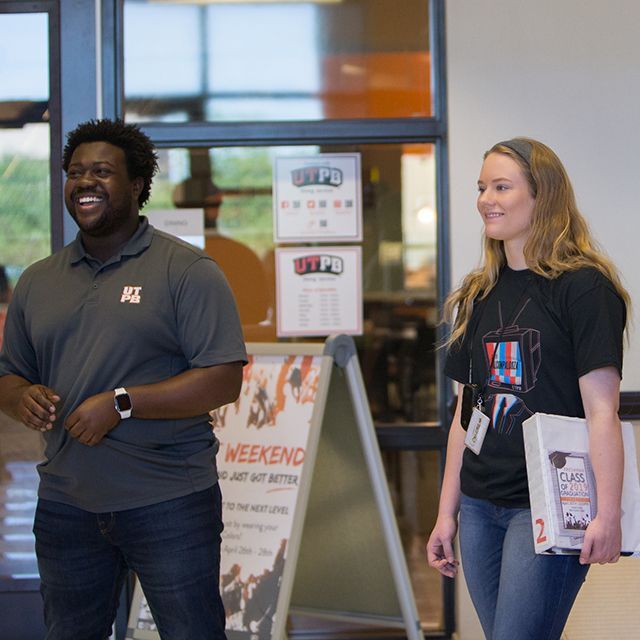 Staff and students on a tour