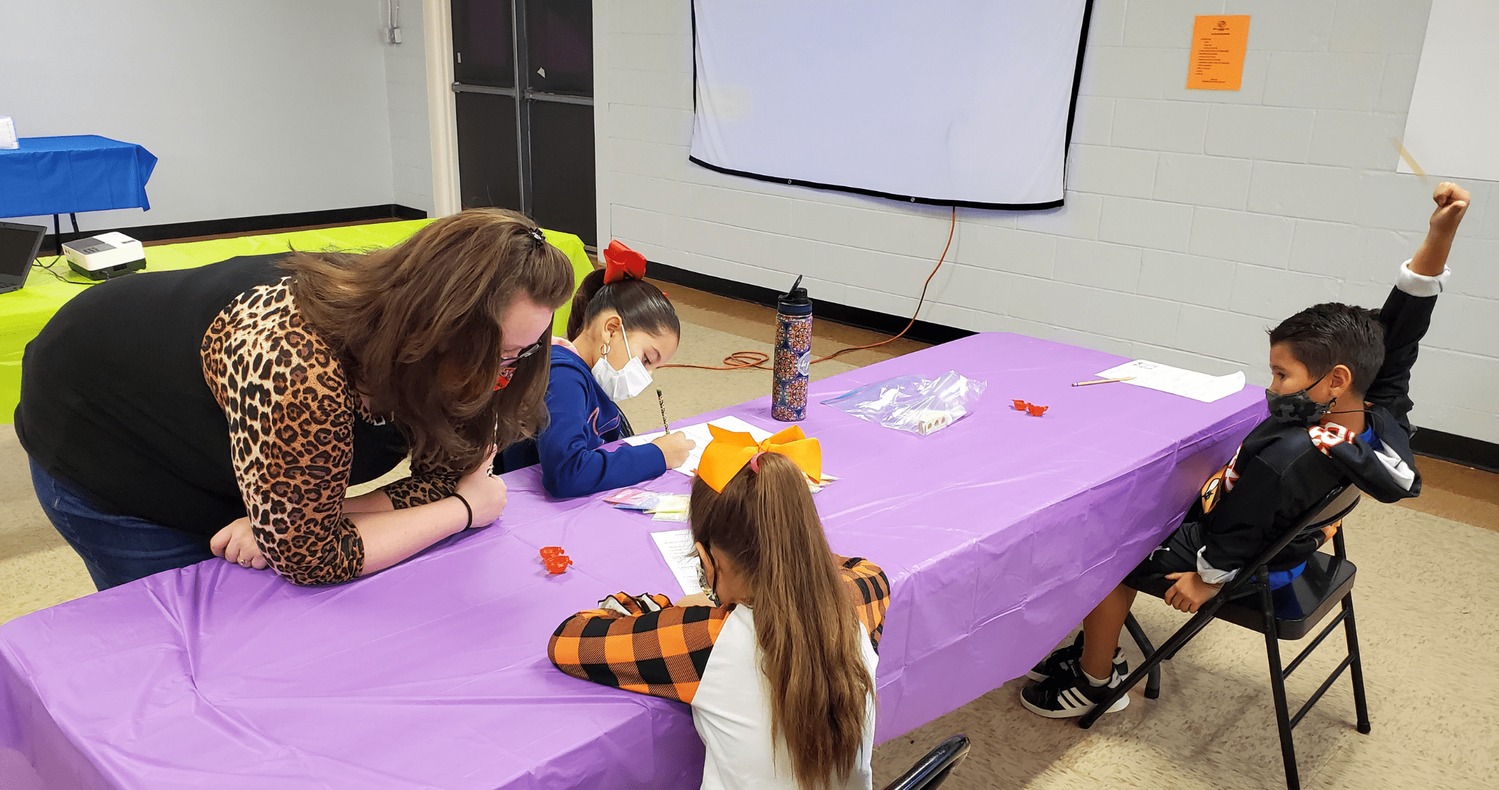 Students participating in STEAMulation Saturday