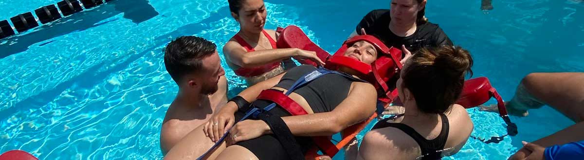 Students saving a student in the water