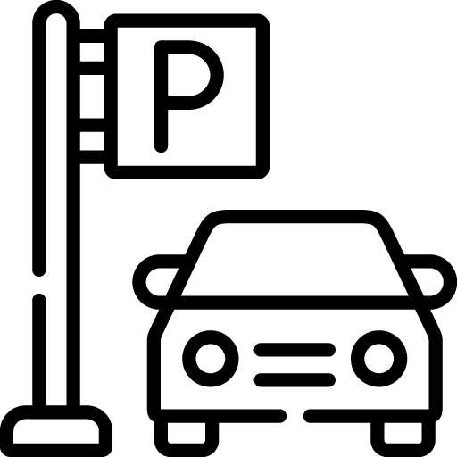 parking spot with a car
