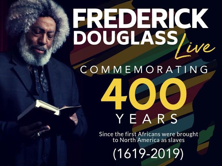 Folleto de Frederick Douglass Live