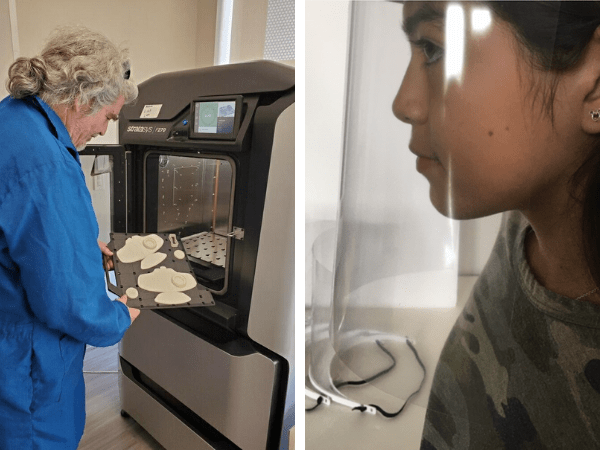 UTPB professor shows 3-D printing for masks