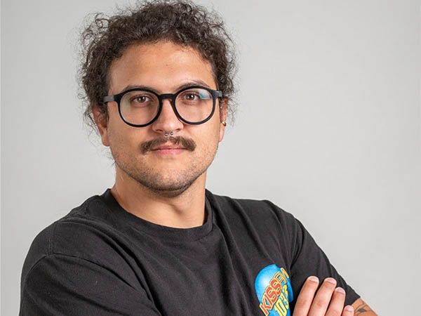 Candid shot of Alex Shock