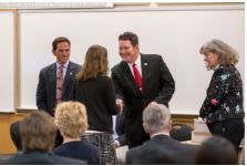 Imagen de la ceremonia de entrega de premios de la Facultad de Negocios