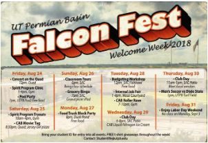 Imagen del calendario del Falcon Fest.