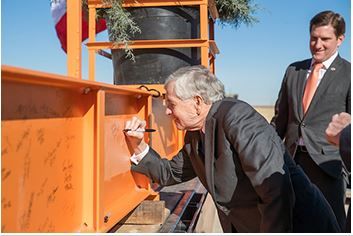 Signing the beam