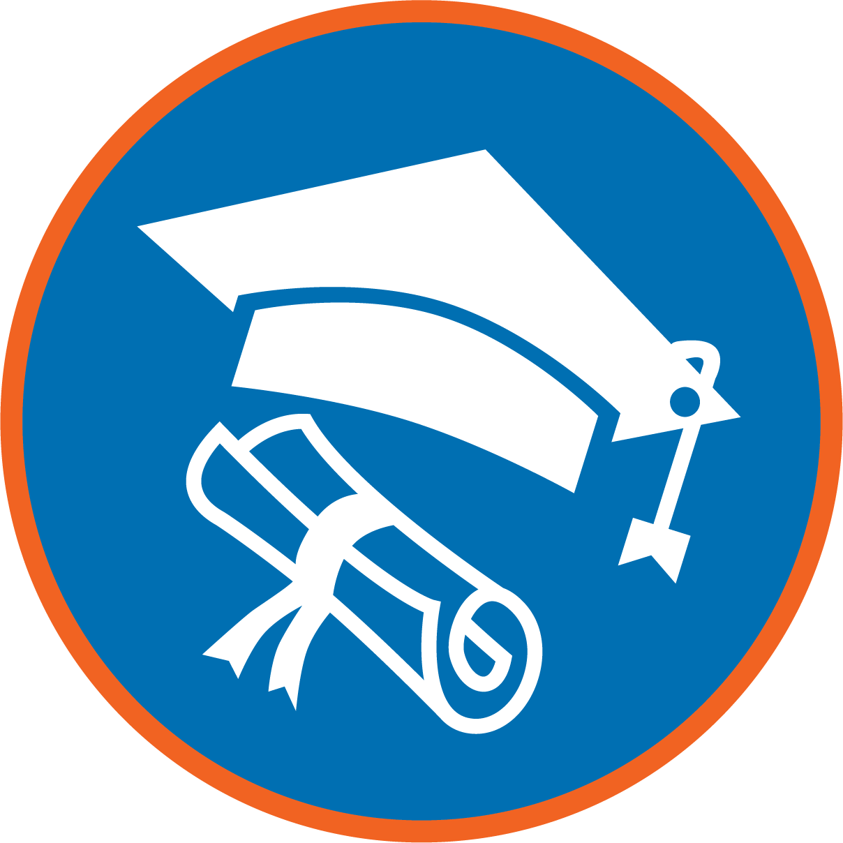 50th graduation cap icon