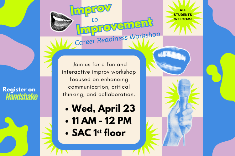 Improv flyer with details listed above