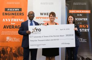 XTO summer camp check presentation
