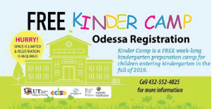 Kinder Camp flyer image to look like kids drawing