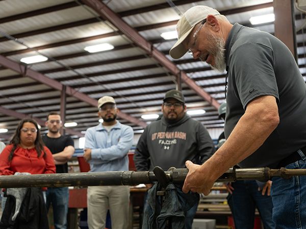 UTPB students watching employer at Don Nan Lufkin