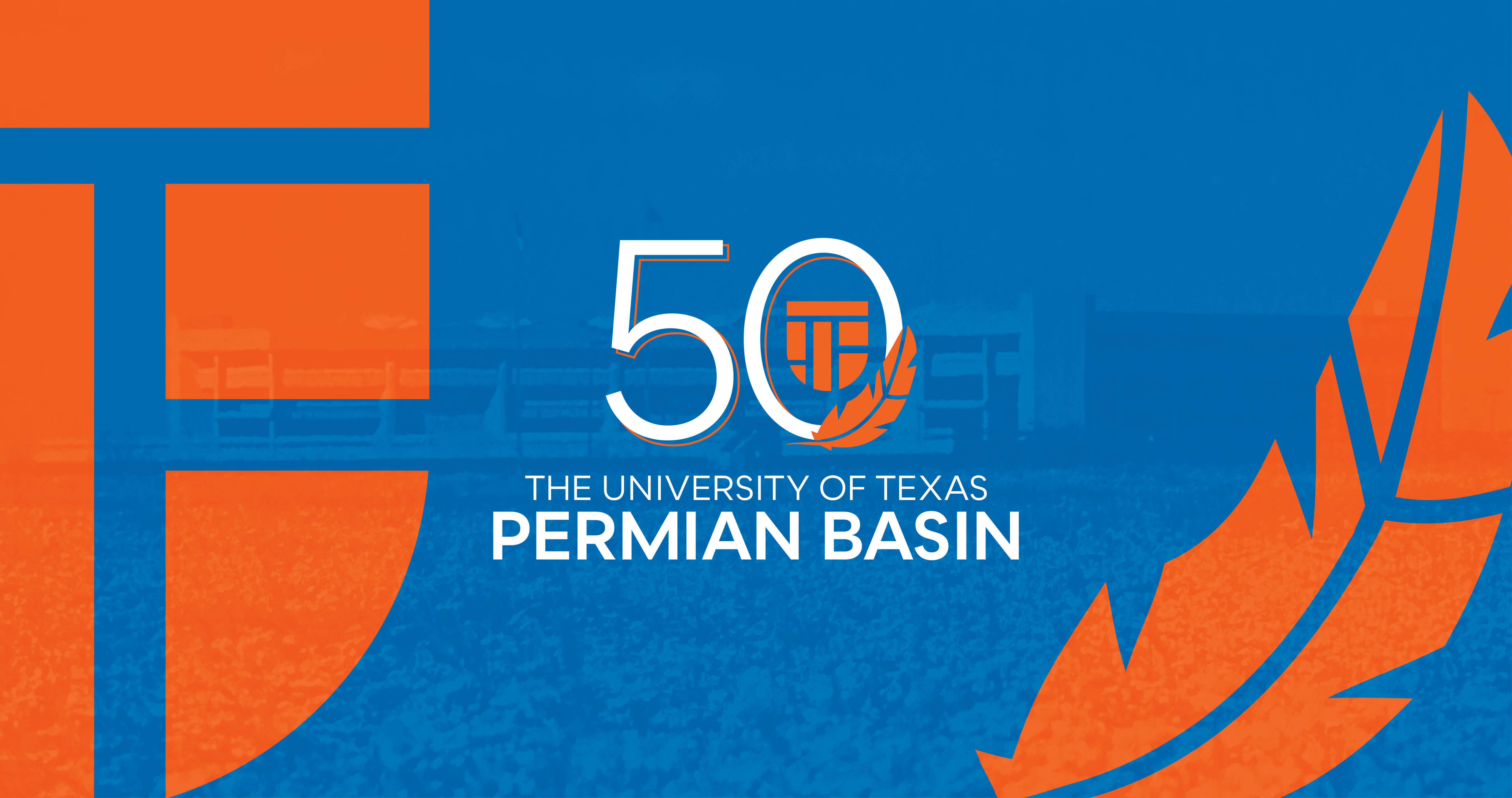 UTPB 50thj anniversary logo