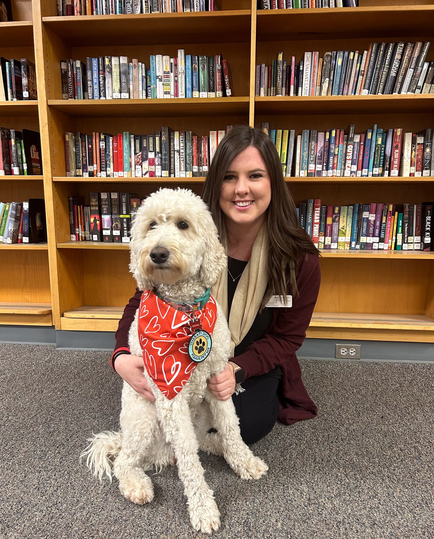 Jessi Morgan with dog