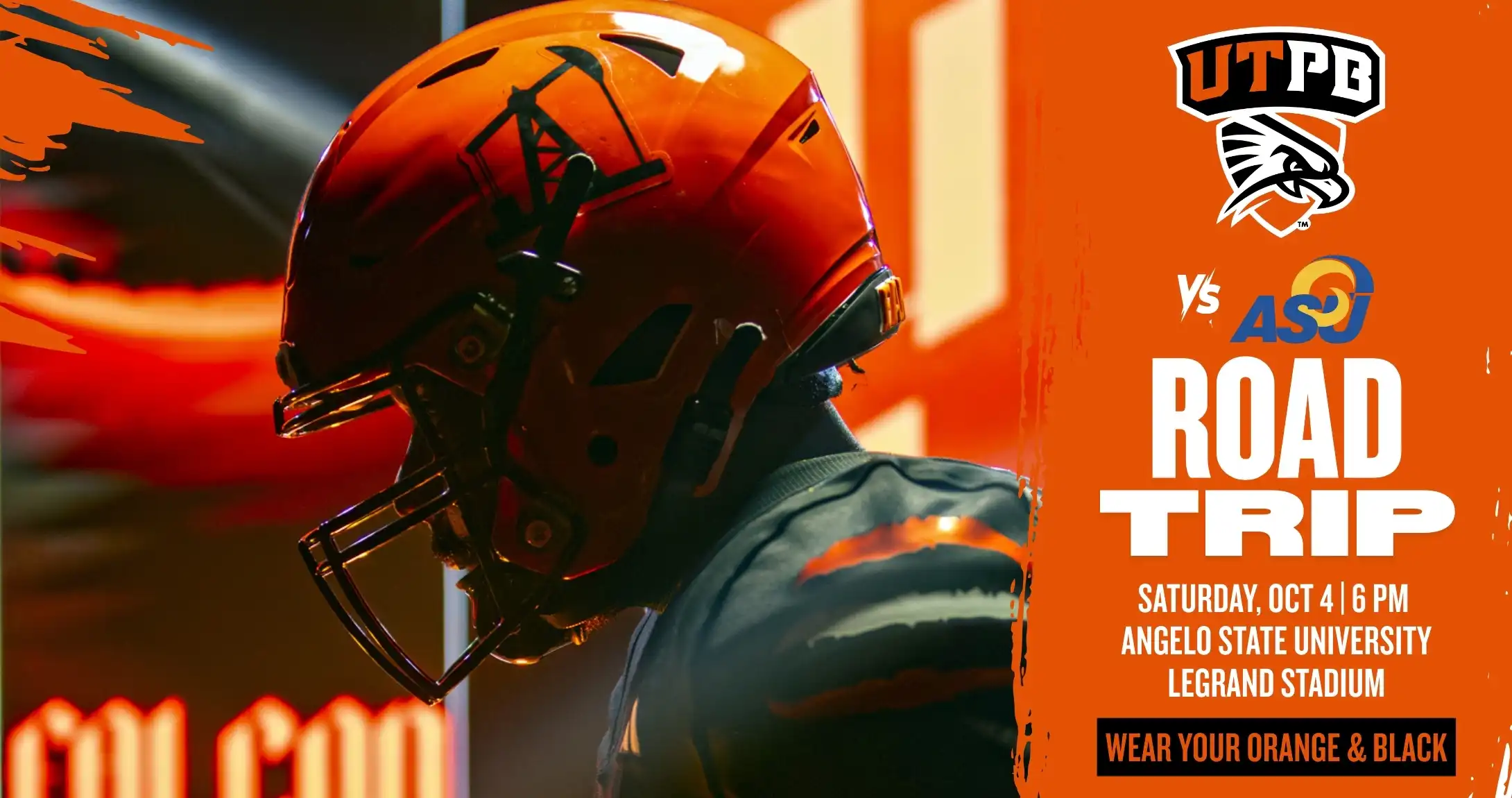 UTPB Falcons at Angelo State on October 4.