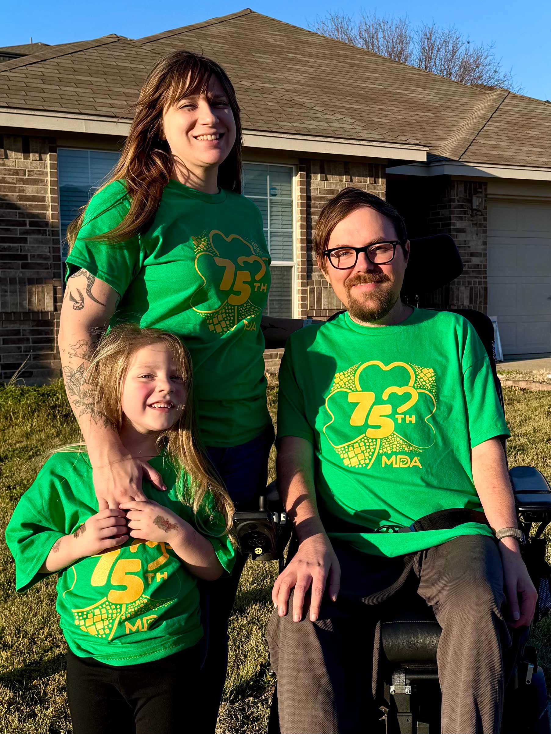 Matt Plummer with wife and daughter