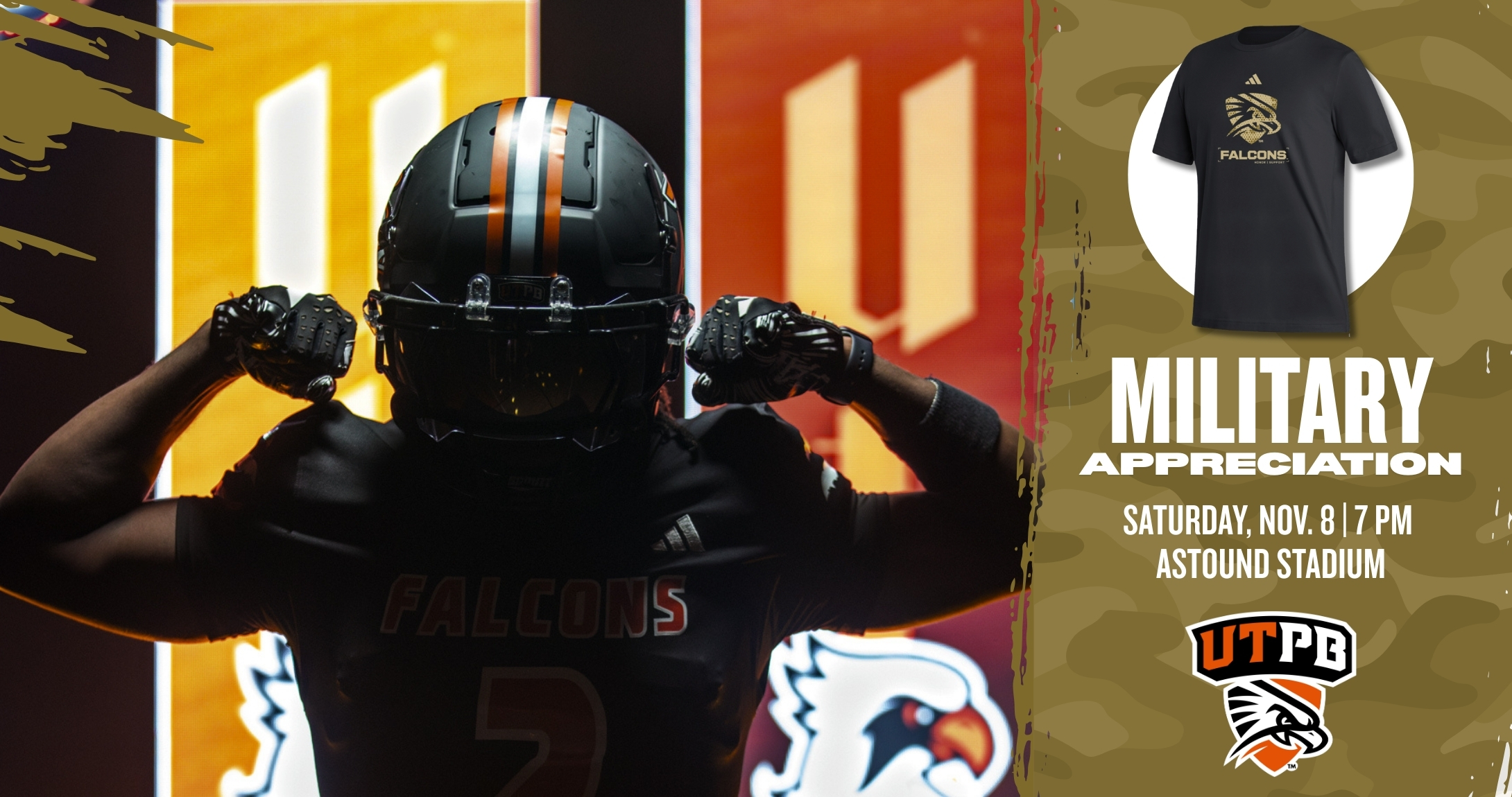 Military Appreciation Saturday 11/08 7PM Astound Stadium