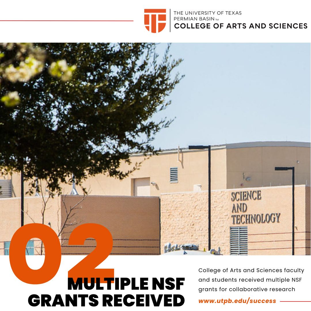 Multiple NSF Grants Received. College of Arts and Sciences faculty and students received multiple NSF grants for collaborative research.