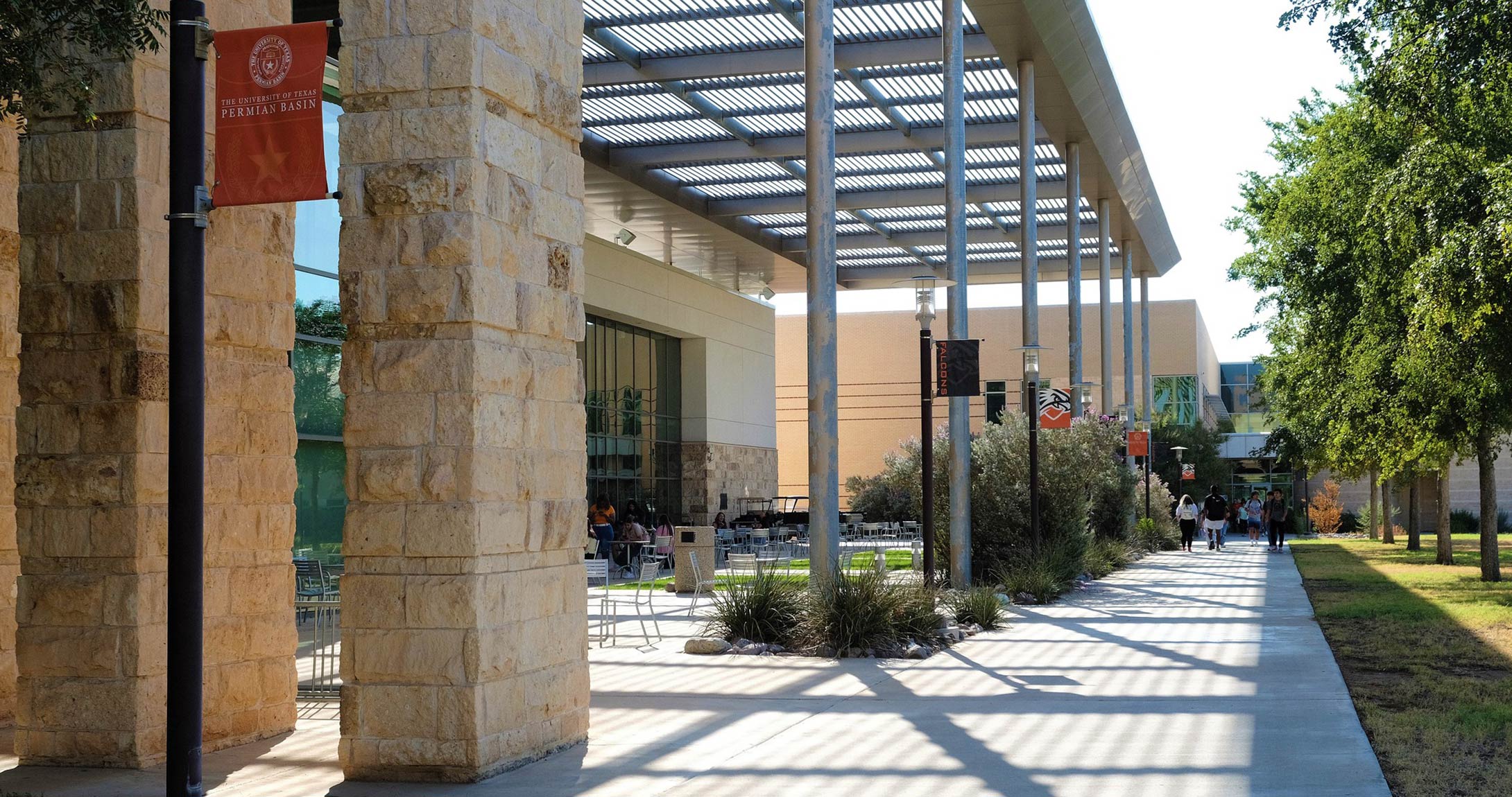 UTPB Campus walkway