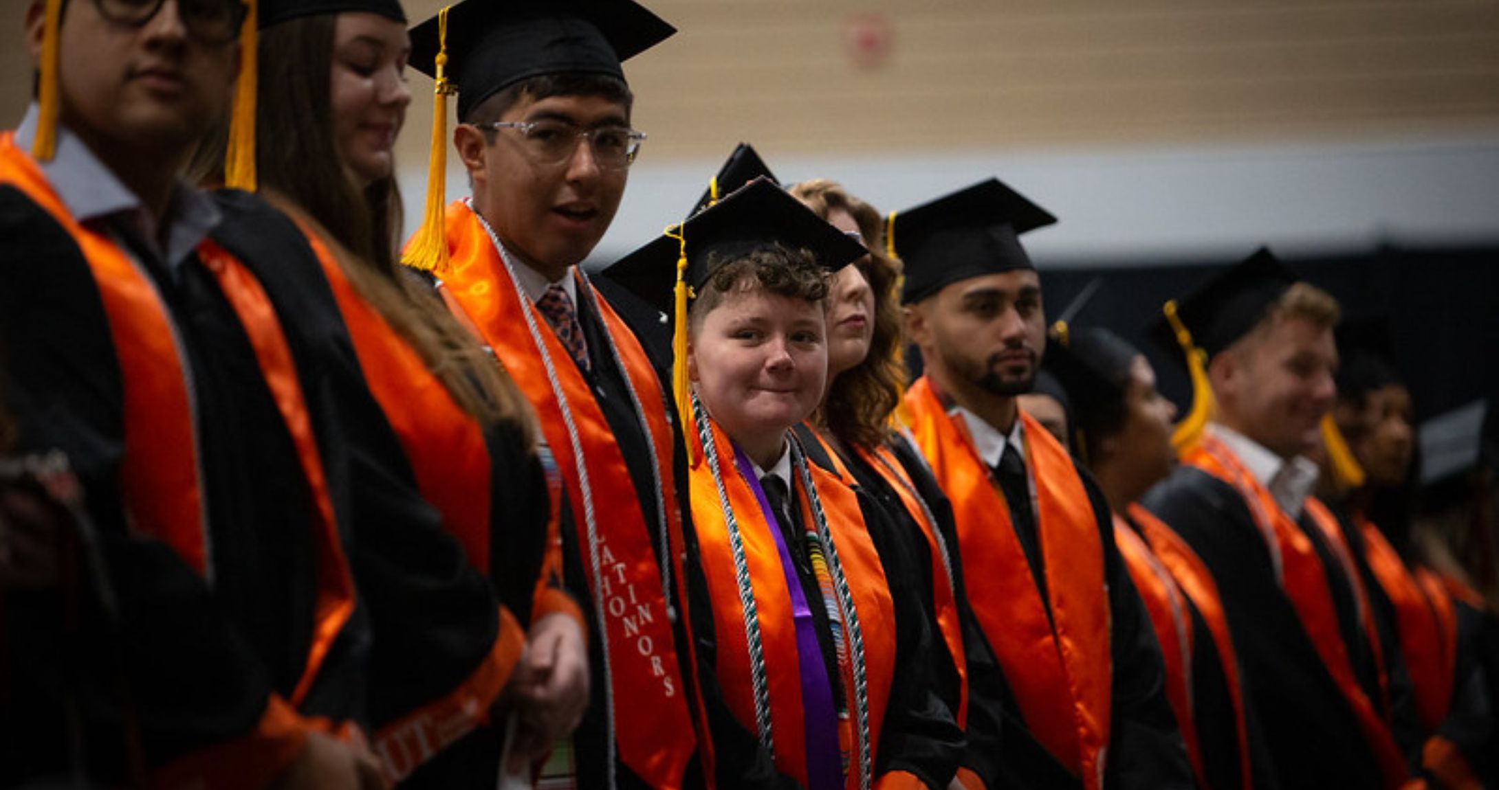 graduate wearing regalia 