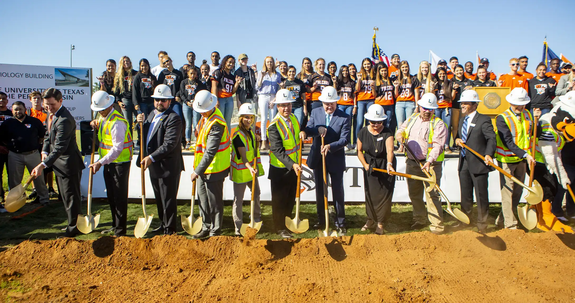 ground breaking ceremony for engineering building