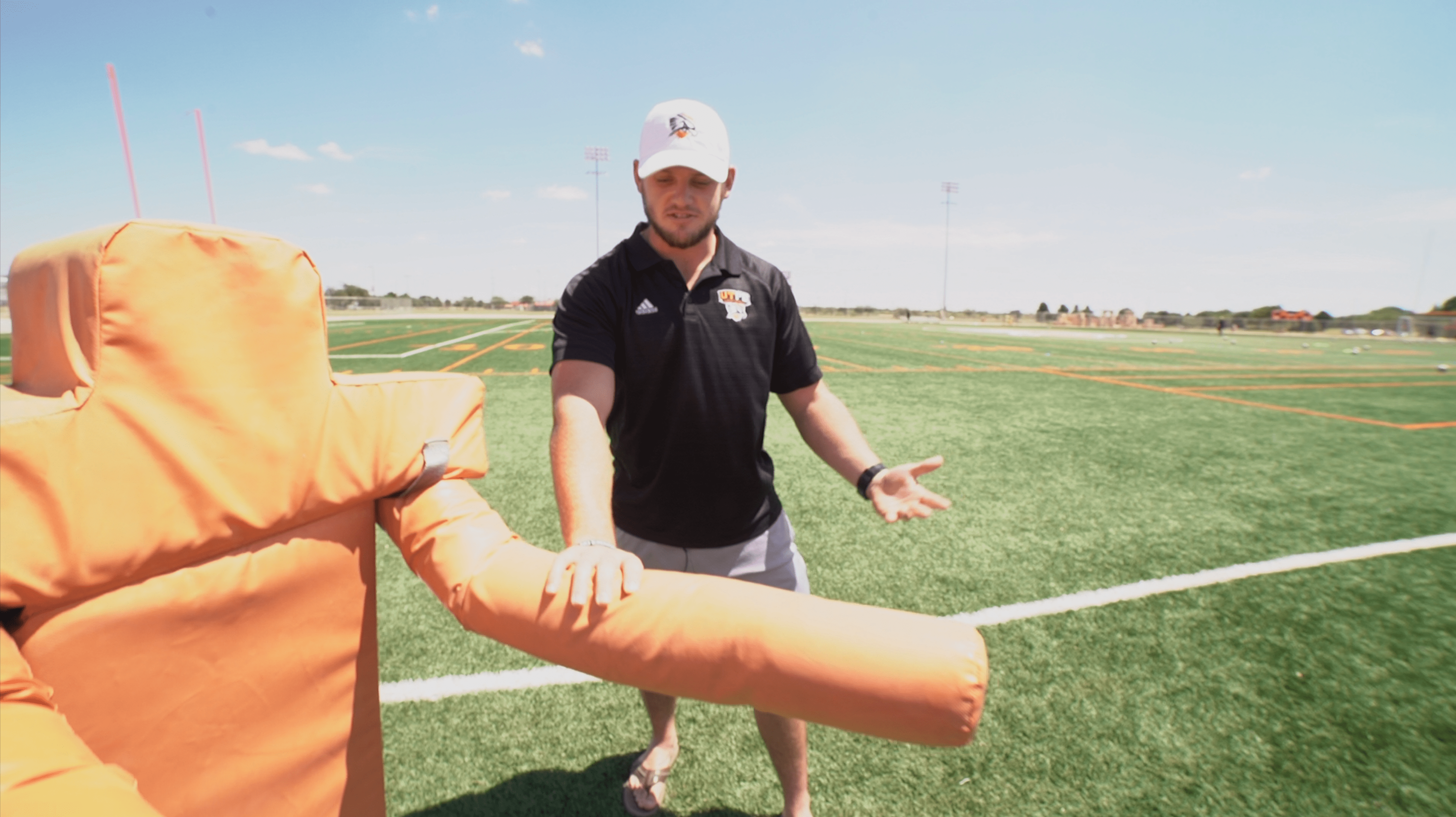 Chris Hoad on football field