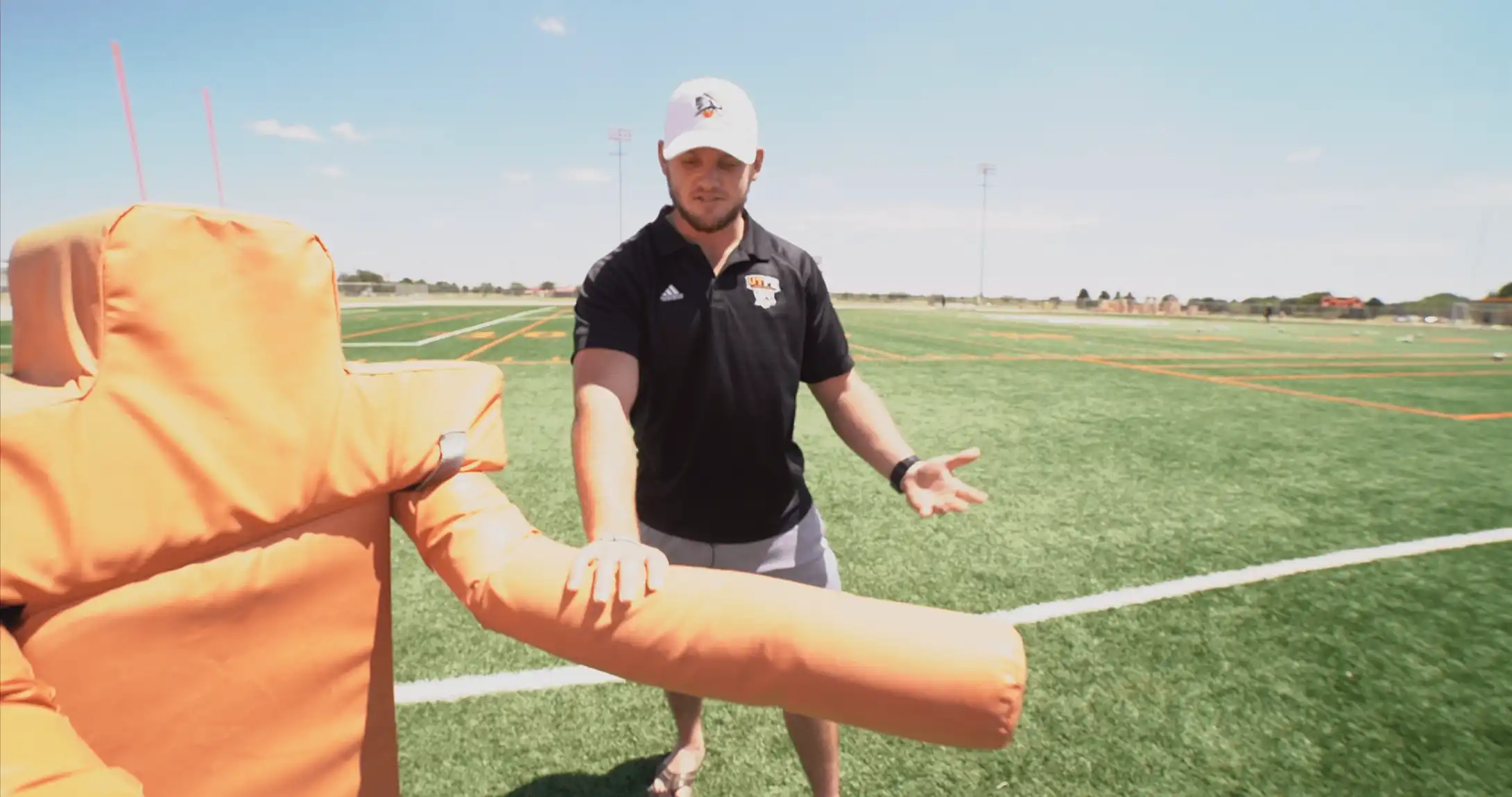 Chris Hoad on football field