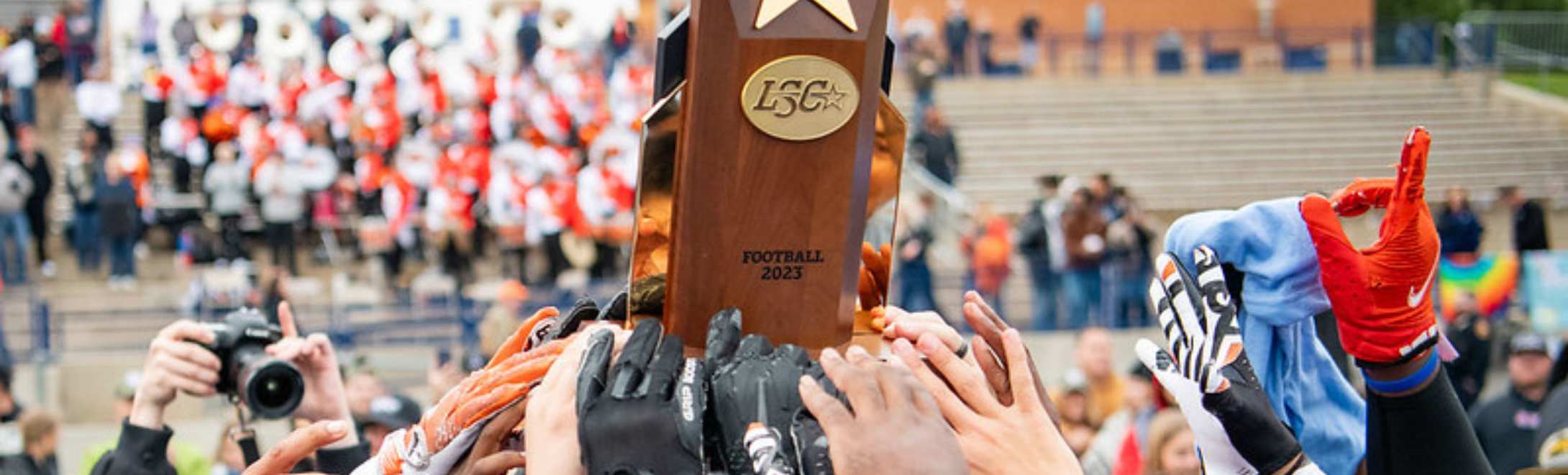 Lone star conference championship trophy