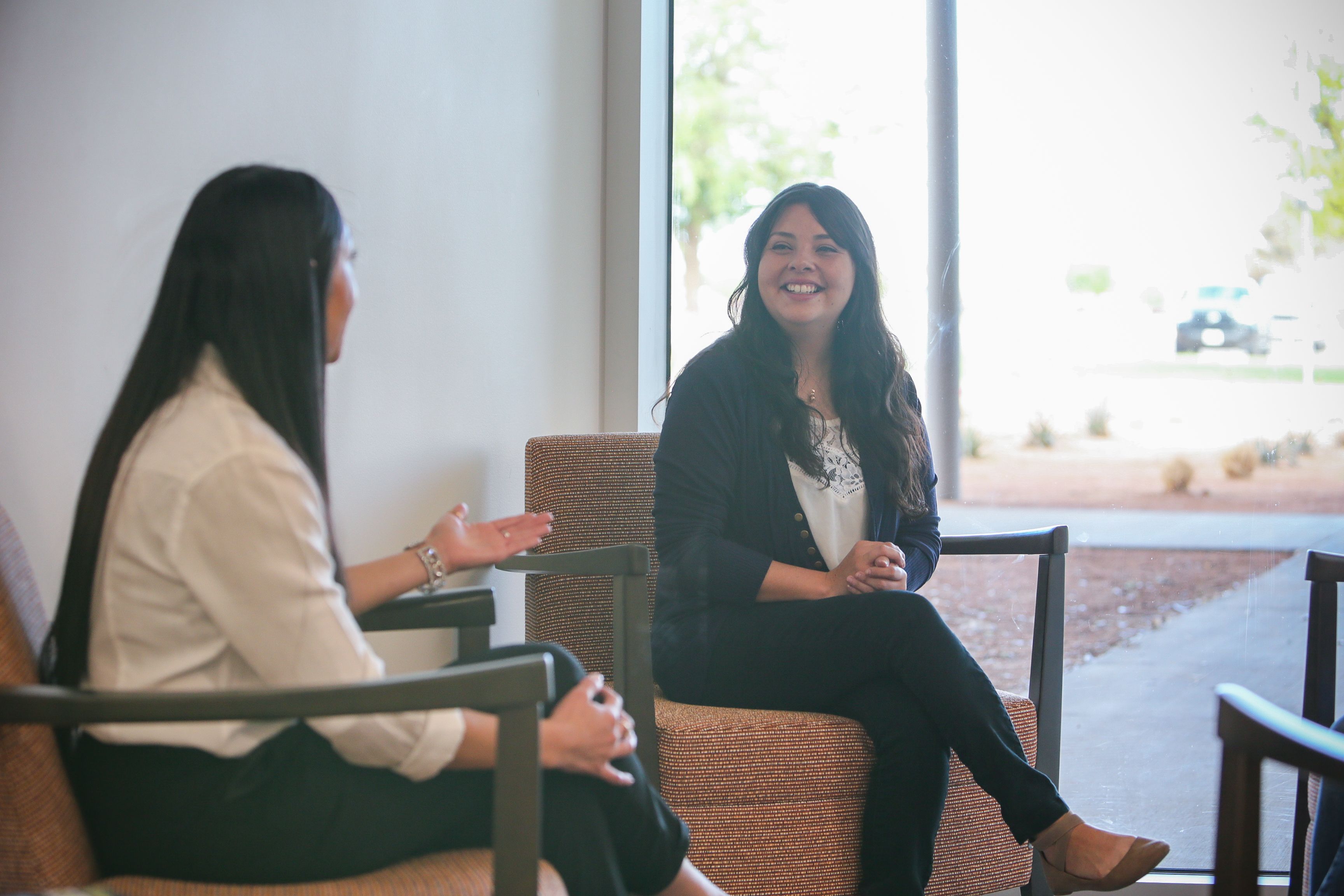 sam perales speaking with students