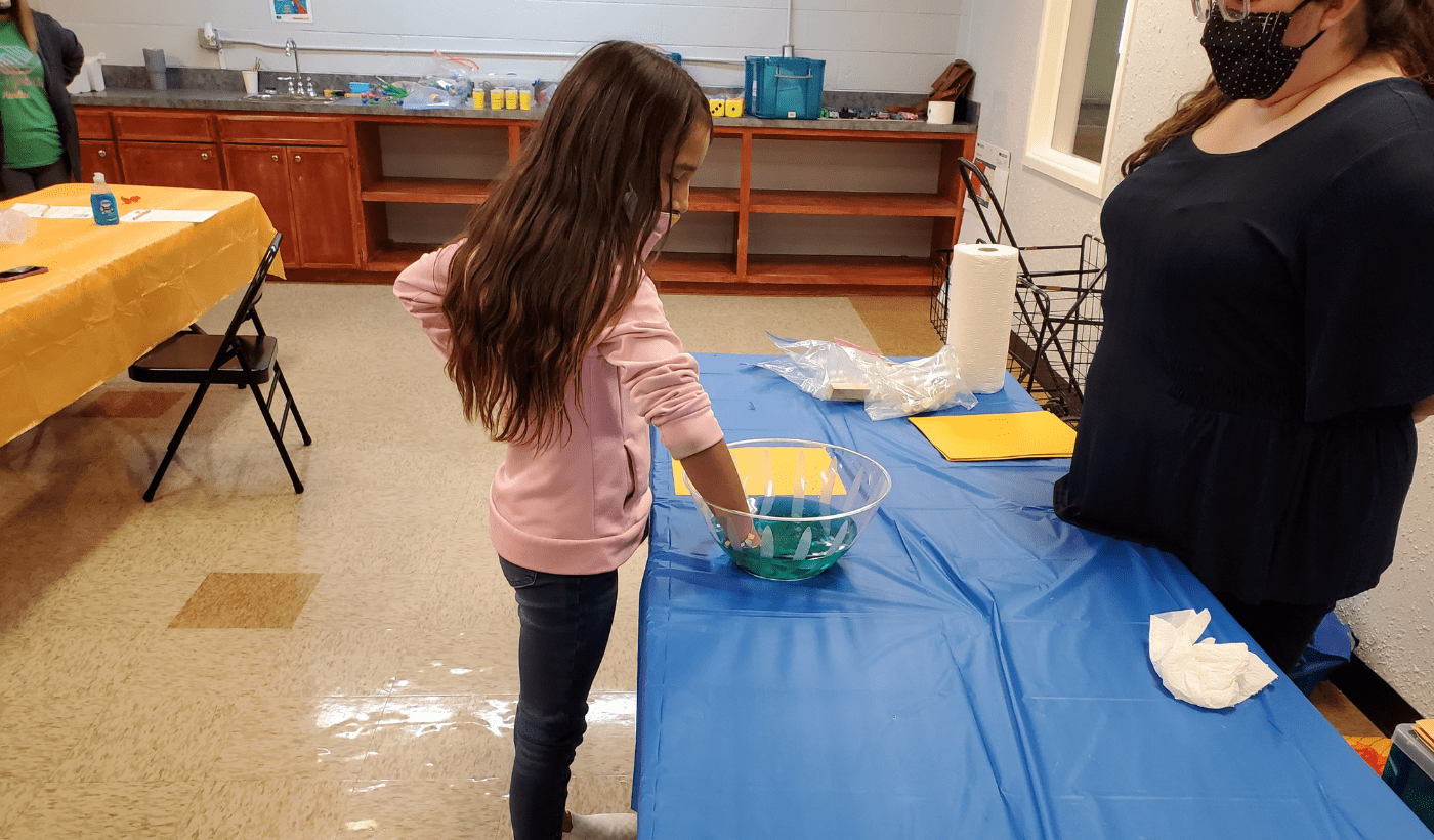 Students participating in STEAMulation Saturday