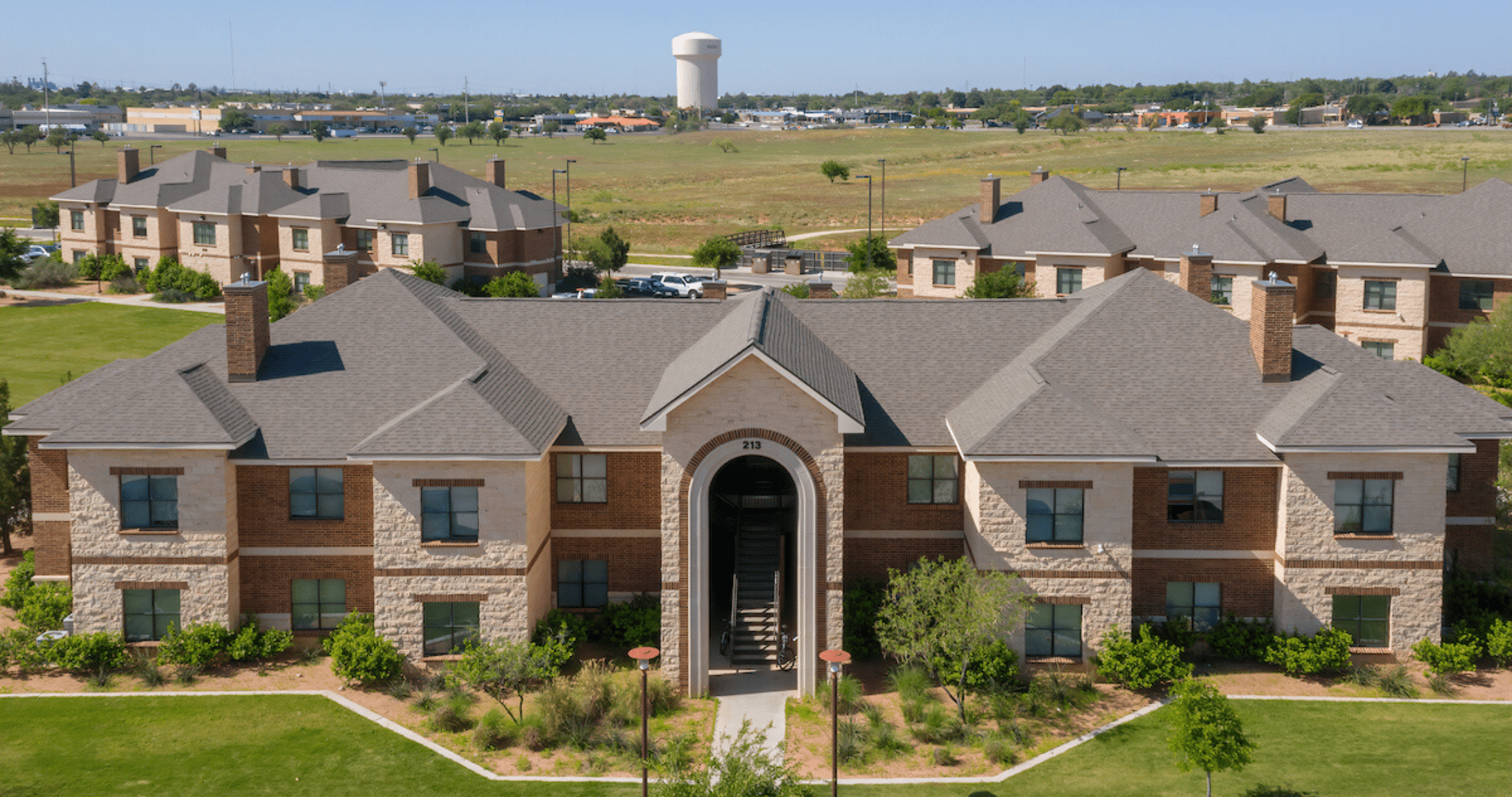 Aerial picture of UTPB housing