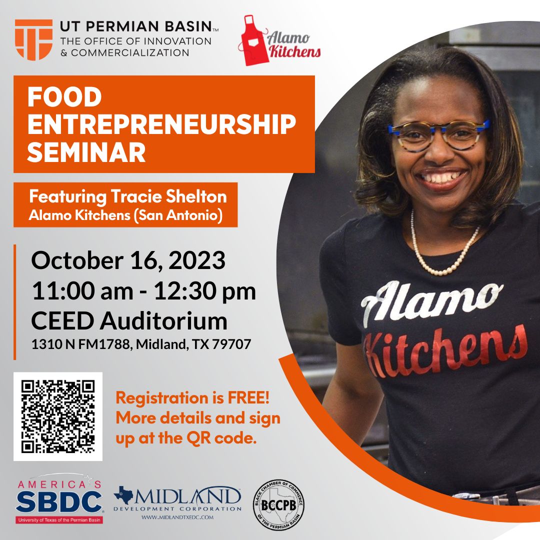 Food entrepreneurship seminar flyer